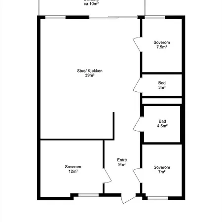 Appartement 4 Roms Til Leie Under Skivm *